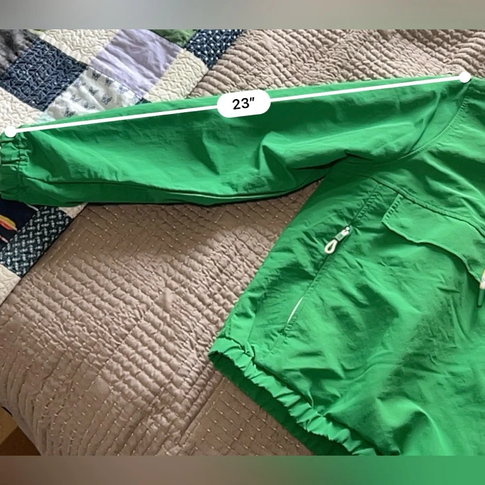 Good Good Golf Women's The Bay Windbreaker Jacket  Kelly Green Size L - Picture 16 of 16